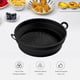 thumbnail image 1 of Ollas de freidora de aire de silicona, alfombrilla impermeable para hornear pasteles para cocina casera (negro 19CM) Ehuebsd Libre de BPA, 1 of 6