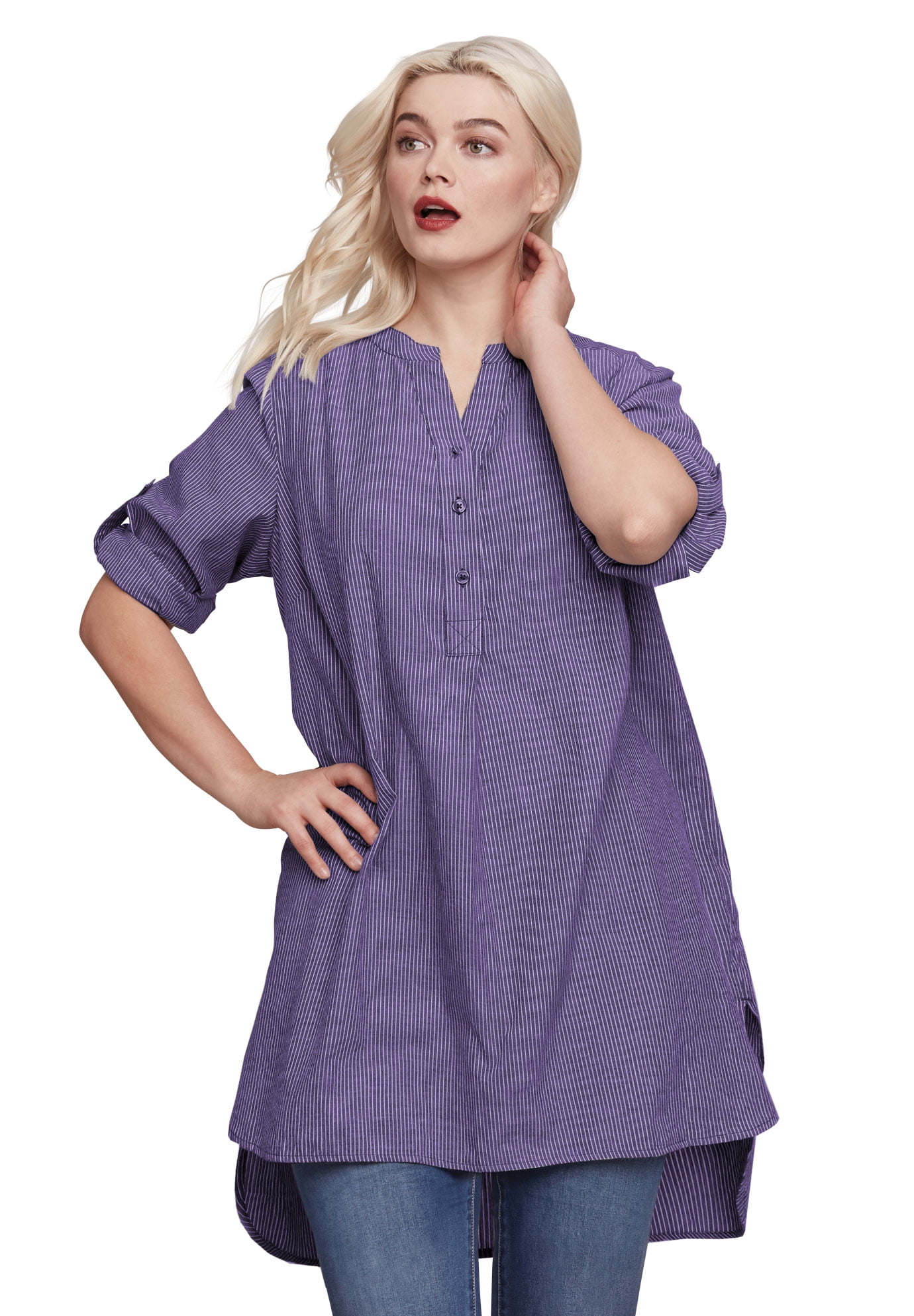 walmart tunic tops plus size