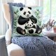 thumbnail image 1 of Funda De Almohada Funda de almohada de panda invernal, cojín decorativo festivo para sofá o cama, 40x40cm, 1 unidad JASKFLY, 1 of 7