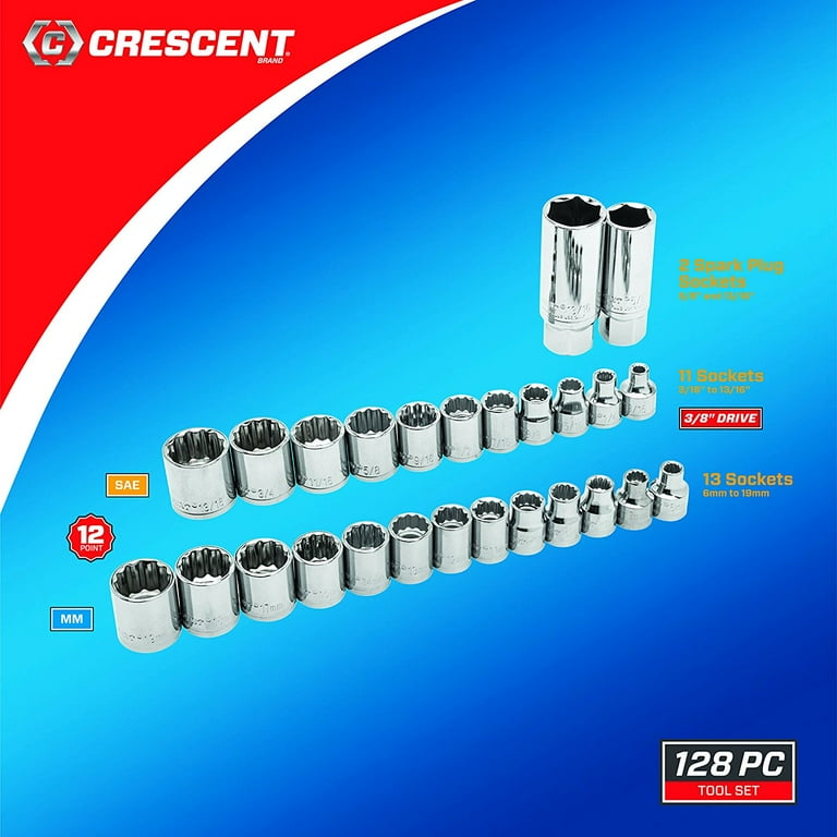 Crescent CTK128MP2N 128-Piece Mechanics Tool Set - Walmart.com