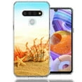 thumbnail image 1 of MUNDAZE For LG Stylo 6 Beach Shell Design Double Layer Phone Case Cover, 1 of 2