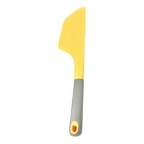 Oimcto Less than $5 Silicone Spatula Cream Egg Salad Jam Mixing Knife Yellow,Silicone Spatulas Heat Seamless Design Non Stick Flexible Scrapers Baking Mixing Tool