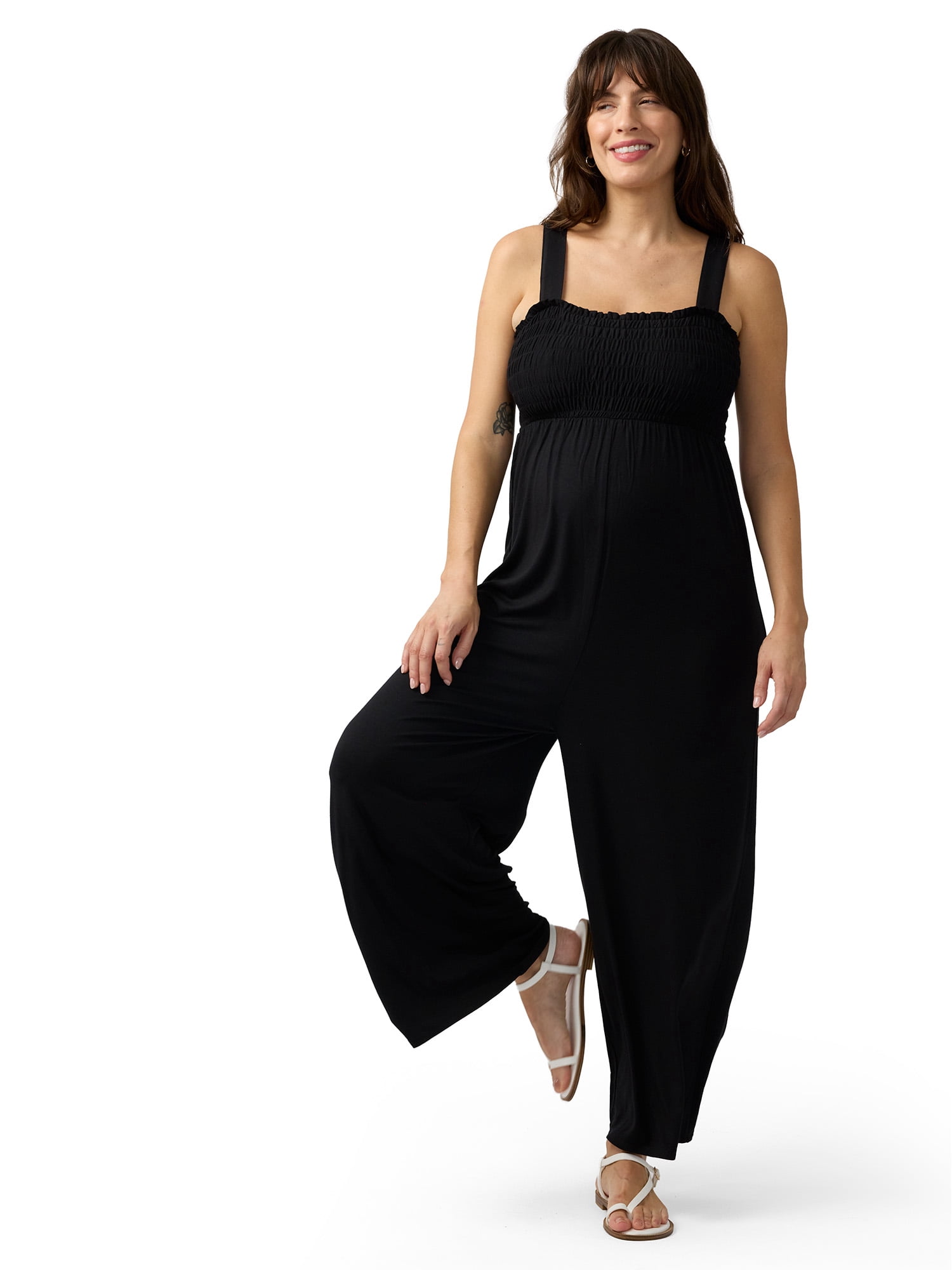 Ingrid & Isabel For Every Belly Maternity Smocked Jumpsuit, Size S-XXL