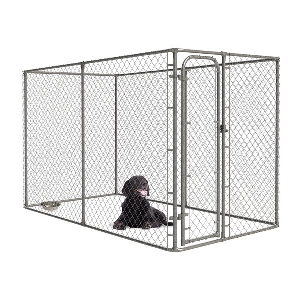 MidWest Chain Link Portable Kennel With Sunscreen Dog Houses Pens