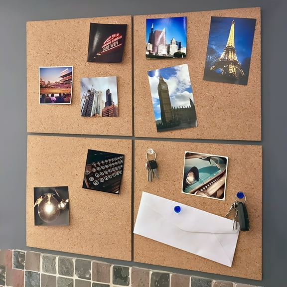 LAMIRO Premium Cork,Cork Boards for Walls,Ultra Strong Self Adhesive Backing - Bulletin Board - Mini Wall