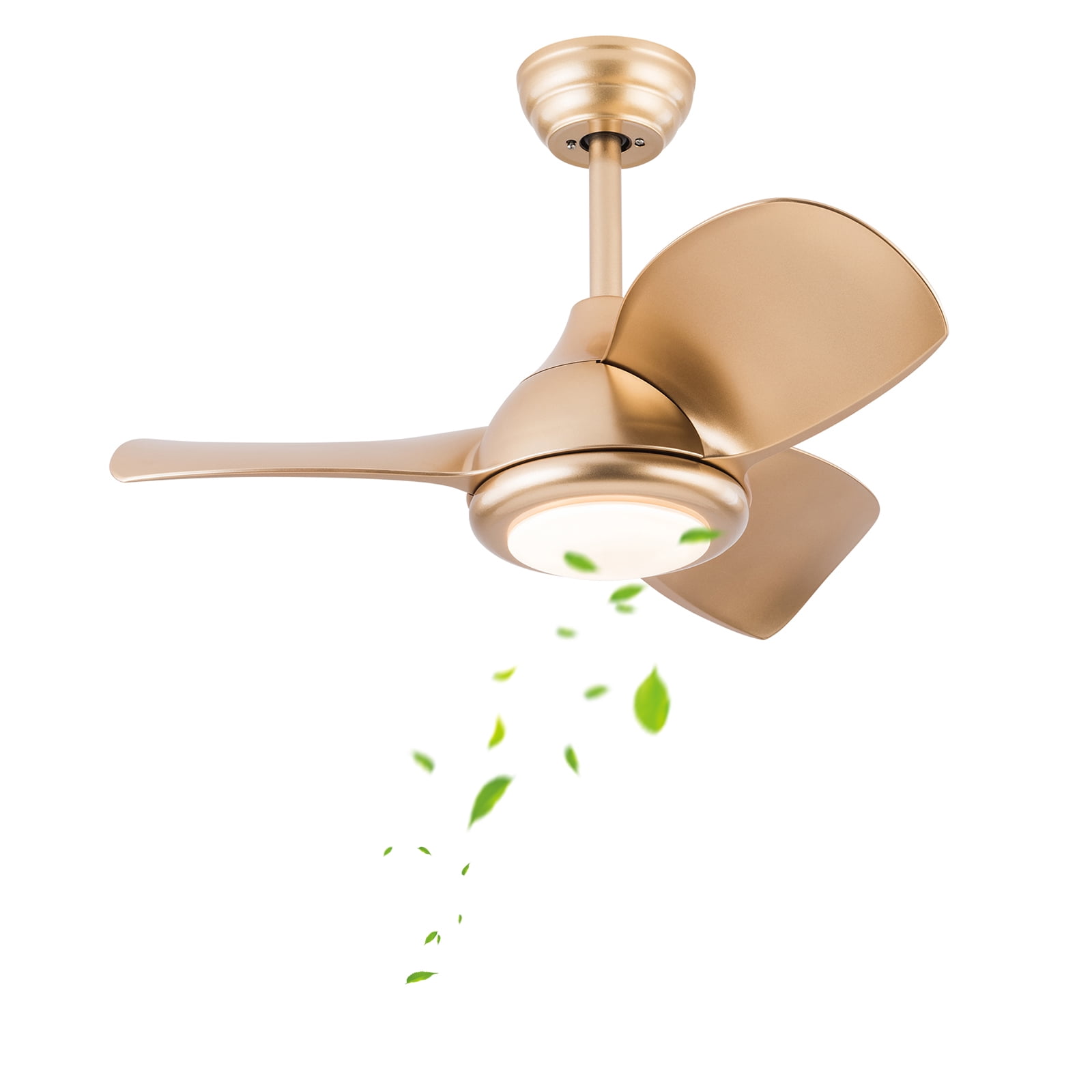 Modern Ceiling Fan with Light and Remote Control – 30-inch, 6-Speed, Energy Efficient, Silent Copper Motor, Adjustable Height