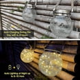 thumbnail image 4 of Farol Solar Shumi 2 Pack Bola de Vidro Trincado 30 LEDs Branco Quente, 4 of 7
