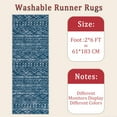 thumbnail image 6 of Hallway Runner Rug 2'x6' Washable Area Rugs Non Slip Laundry Rug Runner Floor Carpet Runners for Hallways Entryway Laundry Room Kitchen, 6 of 11
