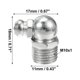 thumbnail image 3 of 50 piezas M10x1 boquilla de engrase 90 grados ángulo recto acero galvanizado grasa Zerk adaptador de ajuste para coche camión automotriz lubricación mecánica, 3 of 6