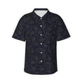 thumbnail image 1 of Fotbe Copper-Gold Gloss Outline Rose1 Camisa Hawaiana para Hombre Unisex – Camisa Casual de Verano con Botones de Manga Corta de Algodón y Lino,Large, 1 of 7