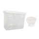 thumbnail image 5 of Contenedor de almacenamiento de arroz, organizador de cereales con taza medidora, caja para almacenar granos a prueba de polvo para el hogar, sellado claro, 5 of 9