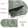 thumbnail image 2 of Dark Green Botanical Round Rug 6ft Washable Circle Kitchen Rugs Non Slip Pastoral Elegant Spring Floral Large Area Rug Indoor Floor Carpet for Bedroom Living Room Home Office Dining Room Nursery, 2 of 8