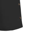 thumbnail image 6 of Thousandth Men Cotton Shorts Casual Bermuda Shorts Elastic Waist Plain Drawstring Linen Style Shorts Breathable Comfortable Summer Shorts with Buttons, 6 of 8