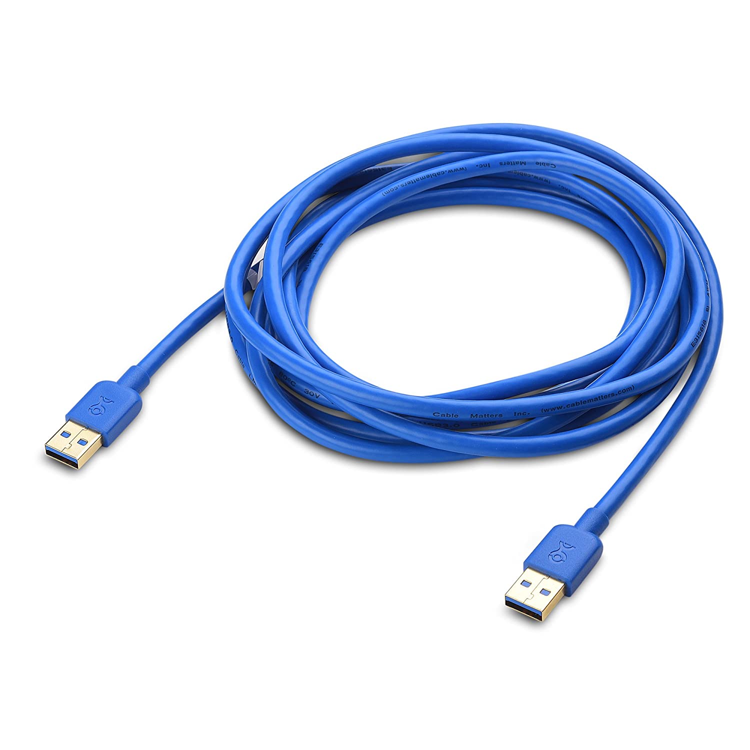 Cable Matters USB 3.0 Cable (USB to USB Cable Male to Male) in Blue 10 Feet - image 2 of 4