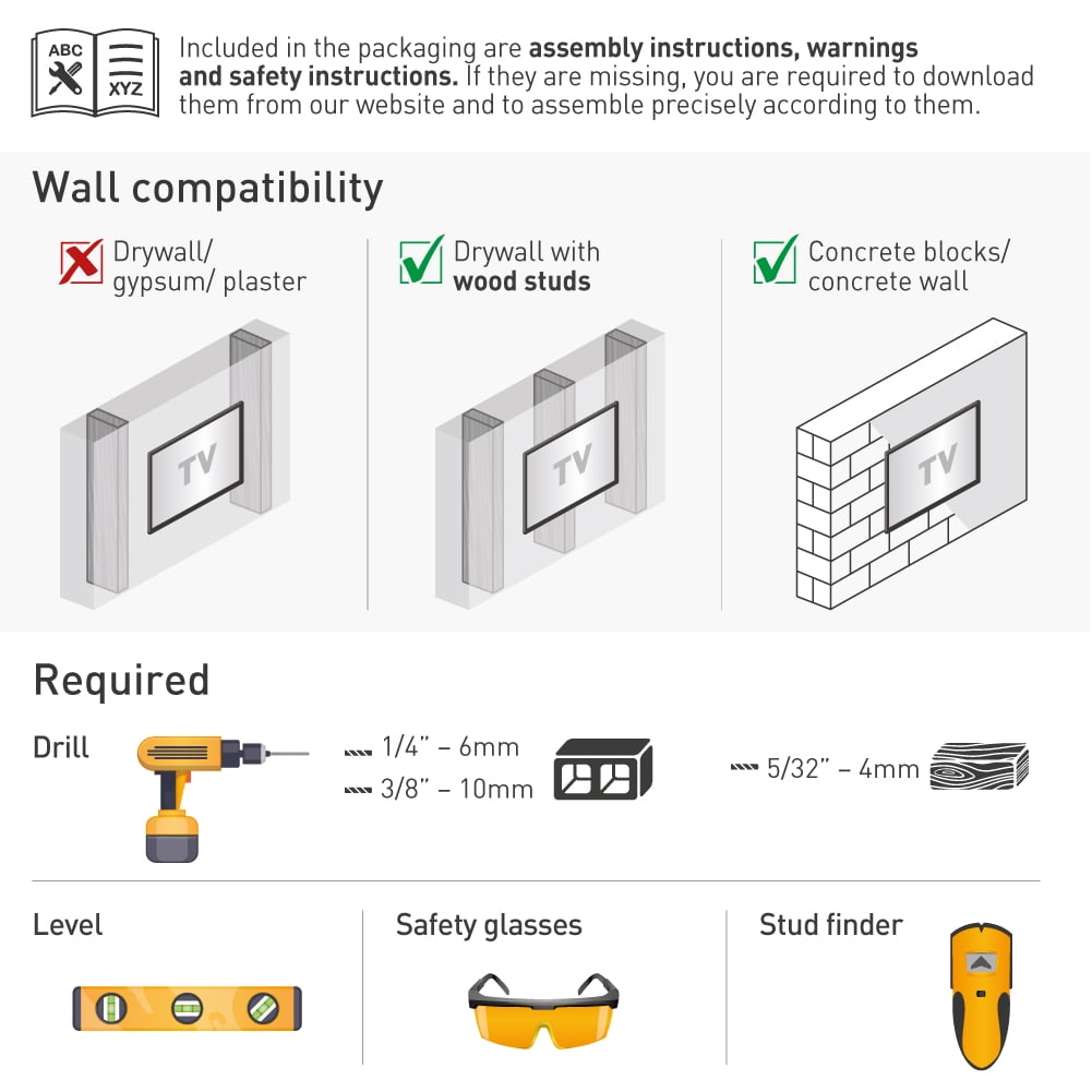 Barkan Long White TV Wall Mount, 13 - 65 inch Full Motion Patented Premium Flat / Curved Screen Bracket, Holds up to 80lbs, Extremely Extendable, Fits LED OLED LCD