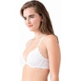 thumbnail image 2 of b.tempt'd by Wacoal Women's Inspired Eyelet Front Close Racerback T-Shirt Bra, White, 32DD, 2 of 3