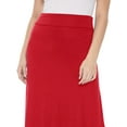 thumbnail image 4 of MOA COLLECTION Women's Ultra Comfort Stretch Maxi Skirt Relaxed Fit for Everyday Elegance, 4 of 4