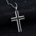 thumbnail image 2 of Coachuhhar Cross Necklace 925 Sterling Silver Cross Pendant Necklace Cross Jewelry Gifts for Women, 2 of 6