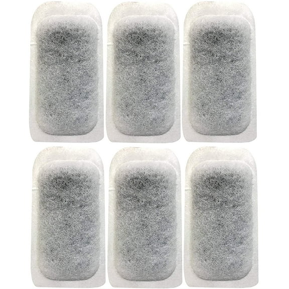 Penn-Plax Six (6) Replacement Filter Cartridges for BT1 Betta Tank Aquarium Kit 1.5 Gallon