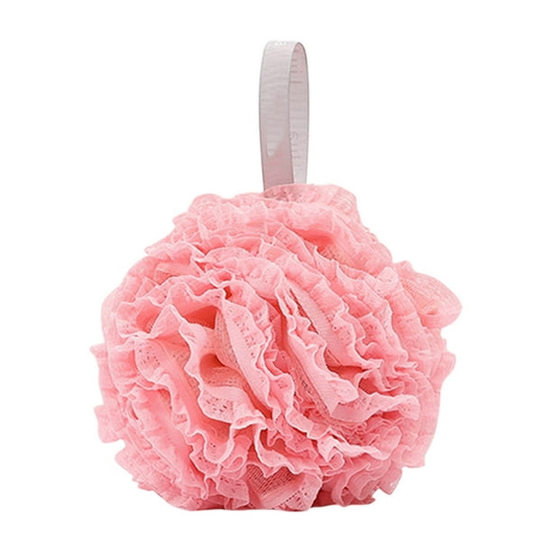 Esponja de lufa para baño (60 g/unidad), exfoliante corporal, color rosa