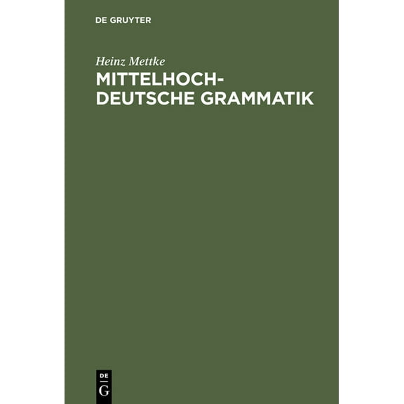 Studienbuch: Mittelhochdeutsche Grammatik (Hardcover)