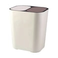 thumbnail image 1 of Cubo de basura de 18 litros para oficina, hogar, etc. blanco, 1 of 9