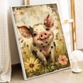 thumbnail image 5 of JYLMOOD DIY Animal Paint by Number for Adults, Easy Painting by Numbers for Gift Home Wall Decor 16x20in without Frame, Colored Canvas - Pig, 5 of 7