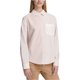 thumbnail image 1 of DKNY Camisa con botones y bolsillo de encaje para mujer, rosa, mediana, 1 of 1