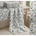 thumbnail image 6 of Soimoi White Cotton Cambric Fabric Leaves & Magnolia Floral Fabric Prints By Yard 56 Inch Wide, 6 of 7
