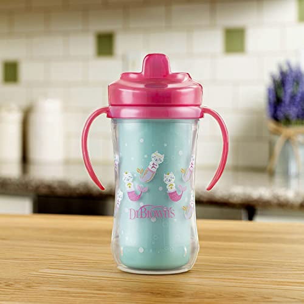Dr. Brown's Milestones Insulated Sippy Cup with Handles, 10oz, 2pk photo 3