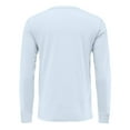 thumbnail image 4 of Men's V Neck Long Sleeve Casual T-Shirt Classic Basic Solid Tee Shirts Light Blue XL, 4 of 6