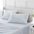 thumbnail image 3 of Martha Stewart 4-Piece Cotton/Polyester Herringbone Bed Sheet Sets, King Sheet Set, 3 of 6