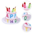 thumbnail image 2 of GOOHOCHY Sombrero con forma de pastel de cumpleaños, sombrero de cumpleaños para niños, decoración para fiesta de cumpleaños infantil, 2 of 7
