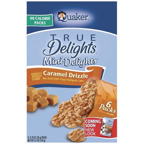 Quaker True Delights Mini Delights Caramel Drizzle, 4.2 Oz. Walmart