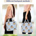 thumbnail image 4 of FORMRS Womens Corduroy Tote Bag Crossbody Shoulder Handbag with Pocket, Blueberry Pancake Pattern, 4 of 7