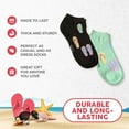 thumbnail image 3 of Foozys Womens Low Cut No Show Socks Summer Flip Flops Funny Novelty Sock 2 pairs, 3 of 5