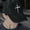 A1 Black, variant on WGRFFH Vintage Washed Black Baseball Cap,Nail Cross Embroidered Curved Brim Dad Hat, Adjustable Unstructured Cotton Casual Cap for Daily Outing,Weekend Travel,Outdoor Walking for Men Women Black M