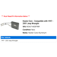 thumbnail image 2 of Heater Core - Compatible with 1997 - 2001 Jeep Wrangler 1998 1999 2000, 2 of 2