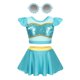 thumbnail image 3 of Disney-traje de baño de La Sirenita Ariel para niña, conjunto de 2 piezas de Minnie Mouse, princesa Blancanieves, Rapunzel, Bikini para playa, 3 of 5