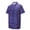 Blue, variant on Polo T Shirts for Men Full Print Button Up Collar Summer Lapel Retro Short Sleeve Graphic Golf Blue T Shirts for Man