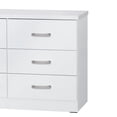 thumbnail image 3 of Pemberly Row Commode de Chambre Moderne à 6 Tiroirs en Bois d'Ingénierie, Blanc, 3 of 4
