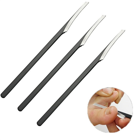 Happon 3Pcs Pedicure Knife Tools Kits, Stainless Steel Foot Scrubber Dead Skin Remover,Foot Scraper Knife,Portable Corn Wart Removal Pedicure Knife for Men Women