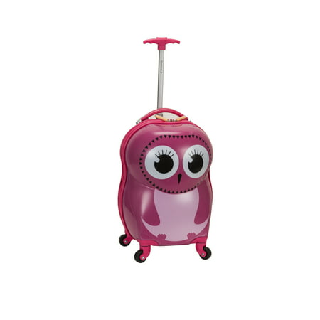 Rockland Kids' Hardside Carry On Spinner Suitcase - Owl