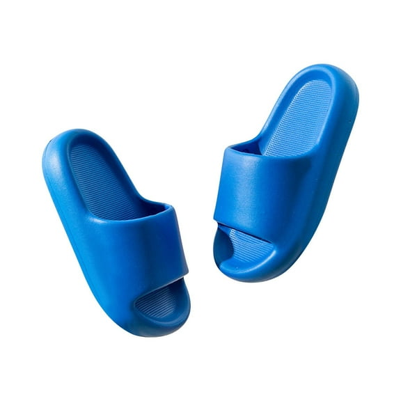 Kilaqueen Kids Cloud Slides Slippers For Girls Boys Open Toe Non-Slip Super Soft Quick Drying Bathroom Shower Shoes Thick Sole Solid Color House Slippers for Indoor and Outdoor