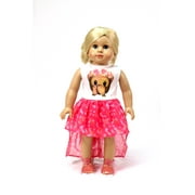 Floral Monkey Emoji Dress For 18 Inch Dolls