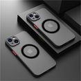 thumbnail image 1 of NNBILI Luxury Matte Armor Magnetic For Magsafe Wireless Charge Case For iPhone 16 15 14 13 11 12 Pro Max Mini Plus Cover funda tzw, 1 of 6