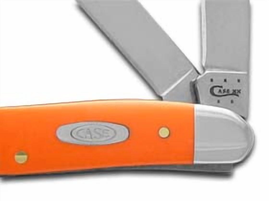 Case Smooth Orange Synthetic Medium Stockman Knife 80509