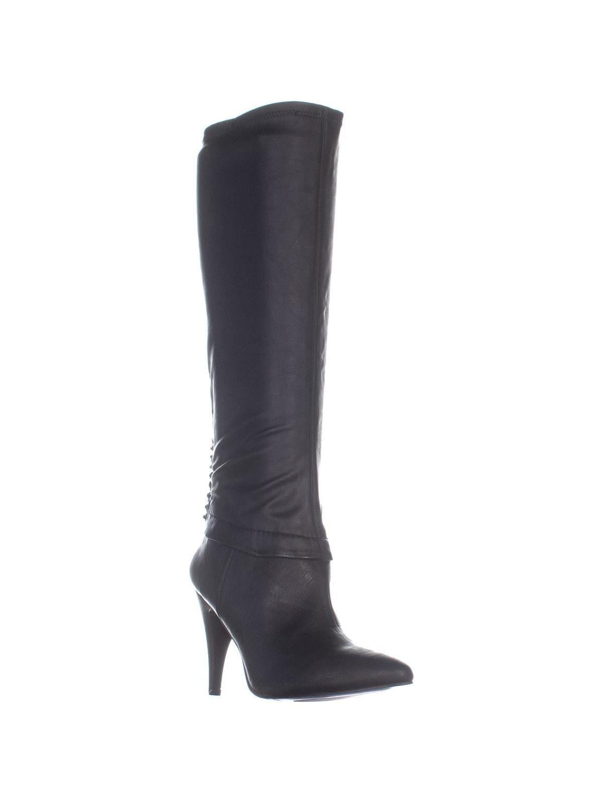 Womens Nine West Skylah Pointed Toe Knee High Boots, Black, 8.5 US