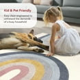 thumbnail image 5 of nuLOOM Jerri Double Half Rainbow Kids Area Rug, 5' 3" x 7' 7", Jerri Beige, 5 of 10
