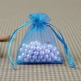 thumbnail image 3 of Lloopyting tote bag Small Gift Bags 30 Pcs Drawstring Organza Jewelry Candy Variety Pack Party Wedding Gift Bags Christmas Day Decoration Mesh Bags Blue 10*15cm, 3 of 5